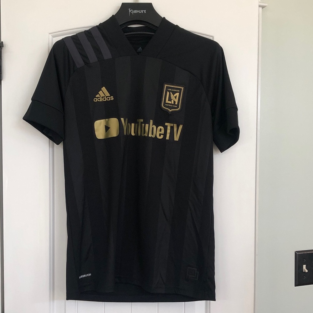 Adidas Los Angeles Football Club Medium Black And Gold Men's Jersey!